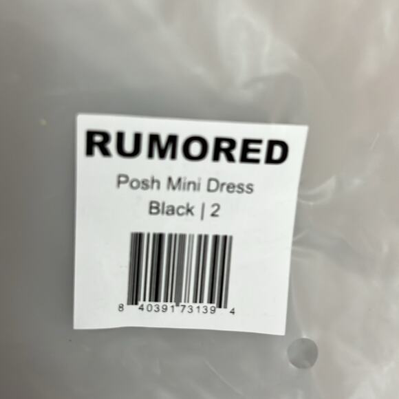 NWT $118 REVOLVE RUMORED slip dress posh mini black 2 - Picture 10 of 10
